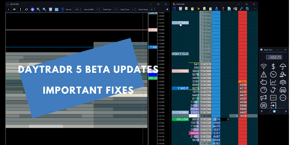 Jigsaw daytradr 5.0 Beta Update: Important Fixes and Moving Forward